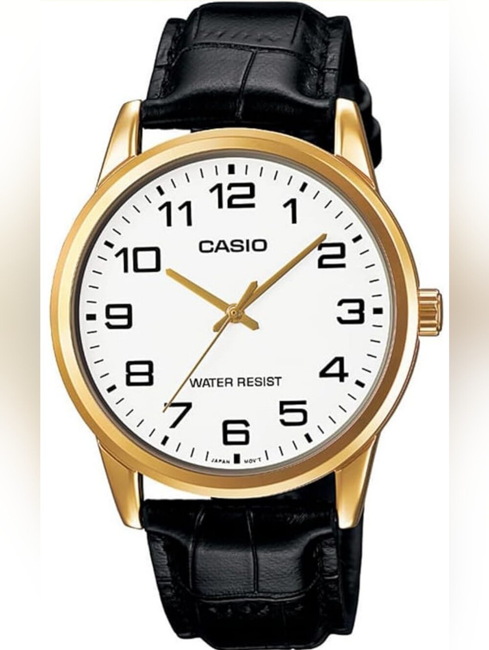 Casio Men's Black Leather Quartz Watch - Picture 2 of 11